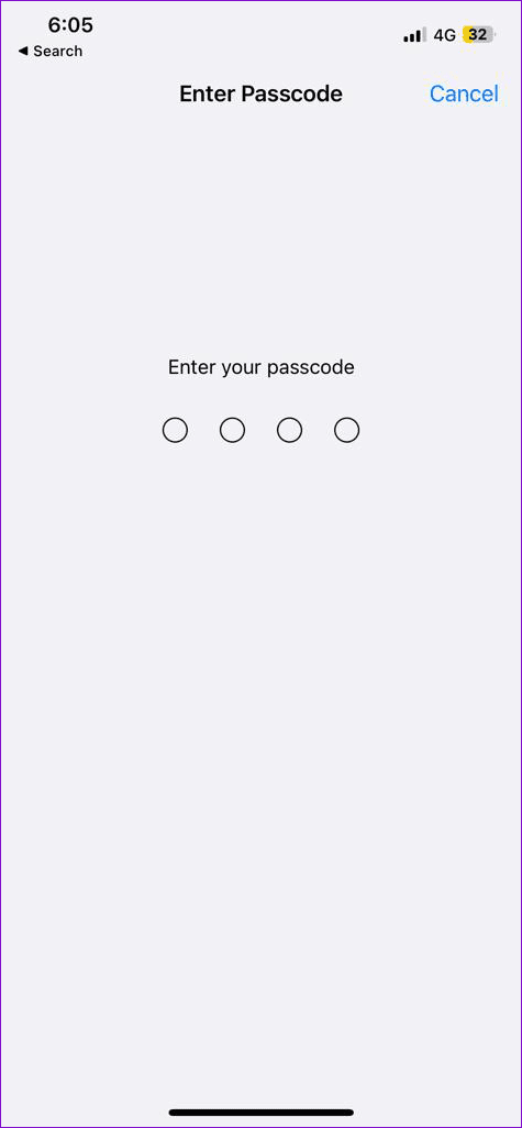 Enter Passcode on iPhone