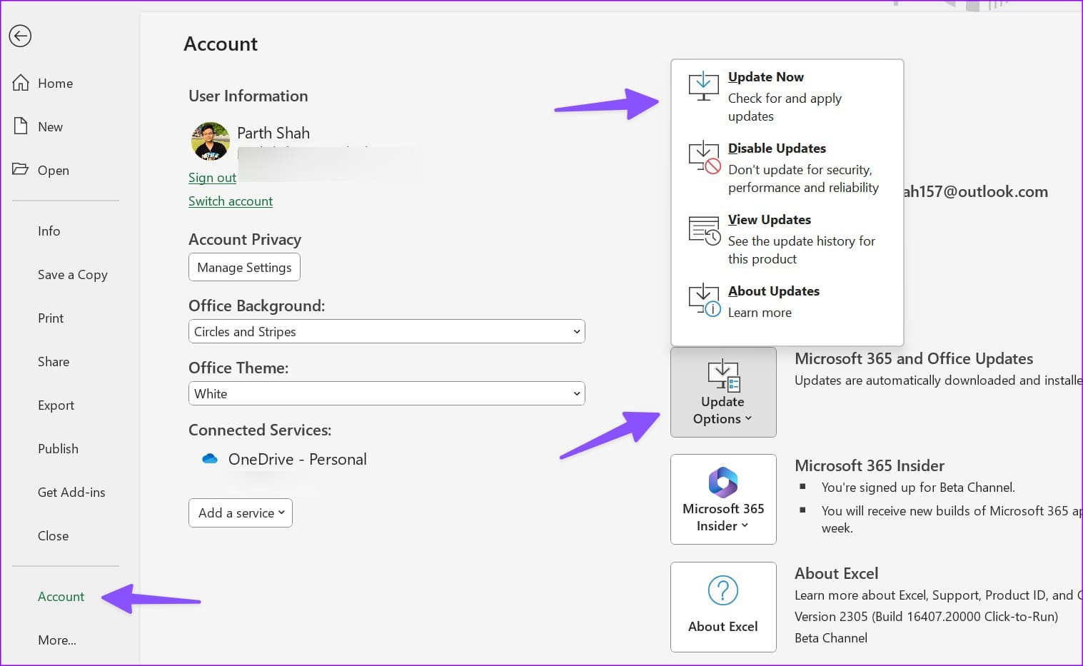 update microsoft excel