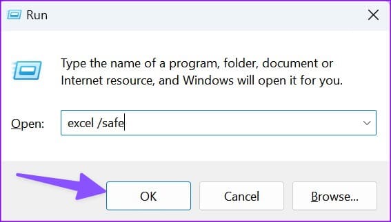 start excel in safe mode