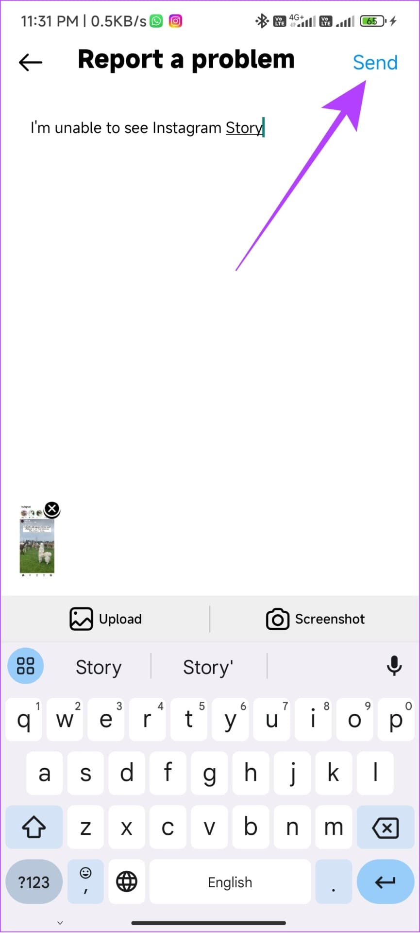explain the issue you are facing with Instagram