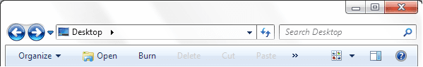 Explorer No Up Button