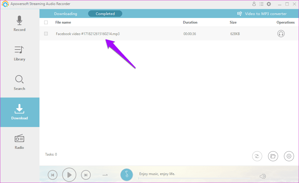 Extract Audio From Facebook Videos Online 3