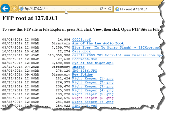 Ftp On Ie
