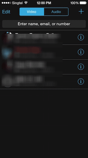 Face Time App List