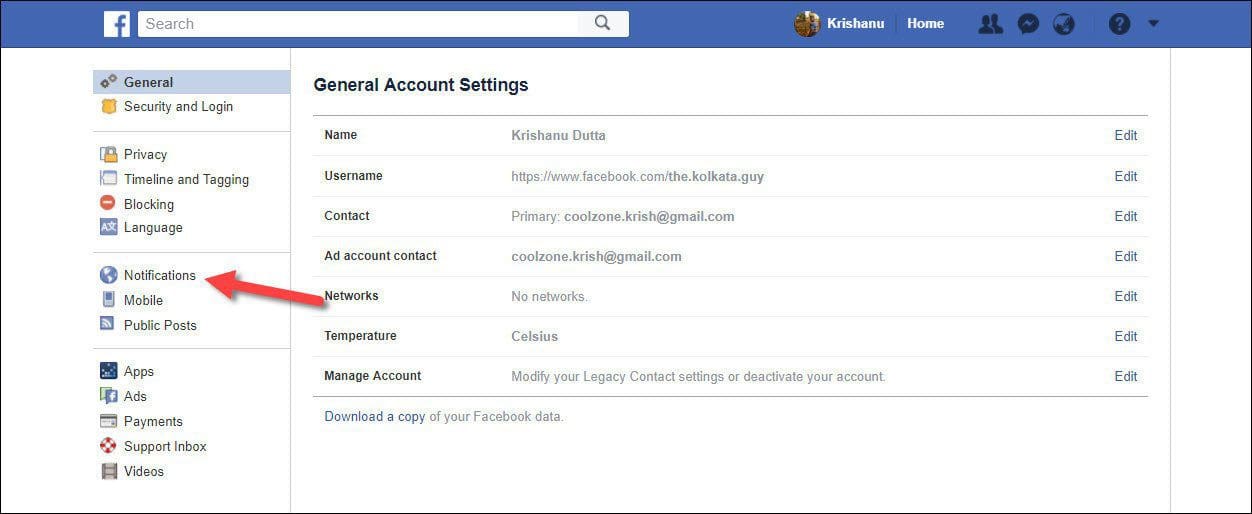 Facebook Page Notifications 5