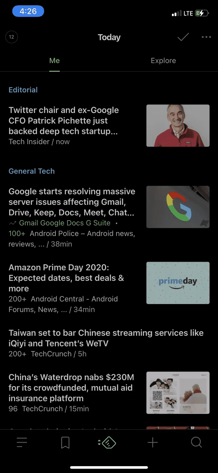 Feedly UI 2