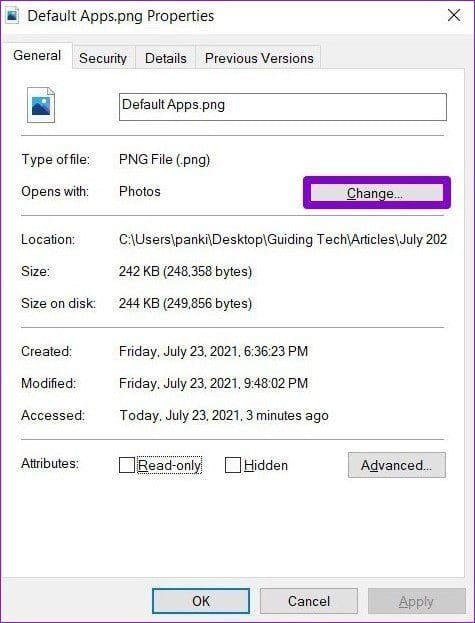 File Properties