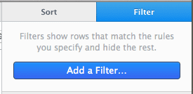 Filter Tab