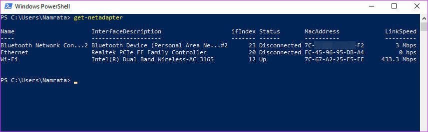 Find Mac Through Powershell