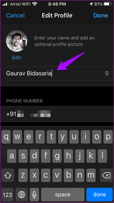 Find My What App Number and Username on Android and i OS 3