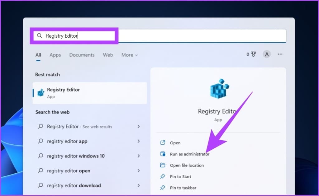 type Registry Editor