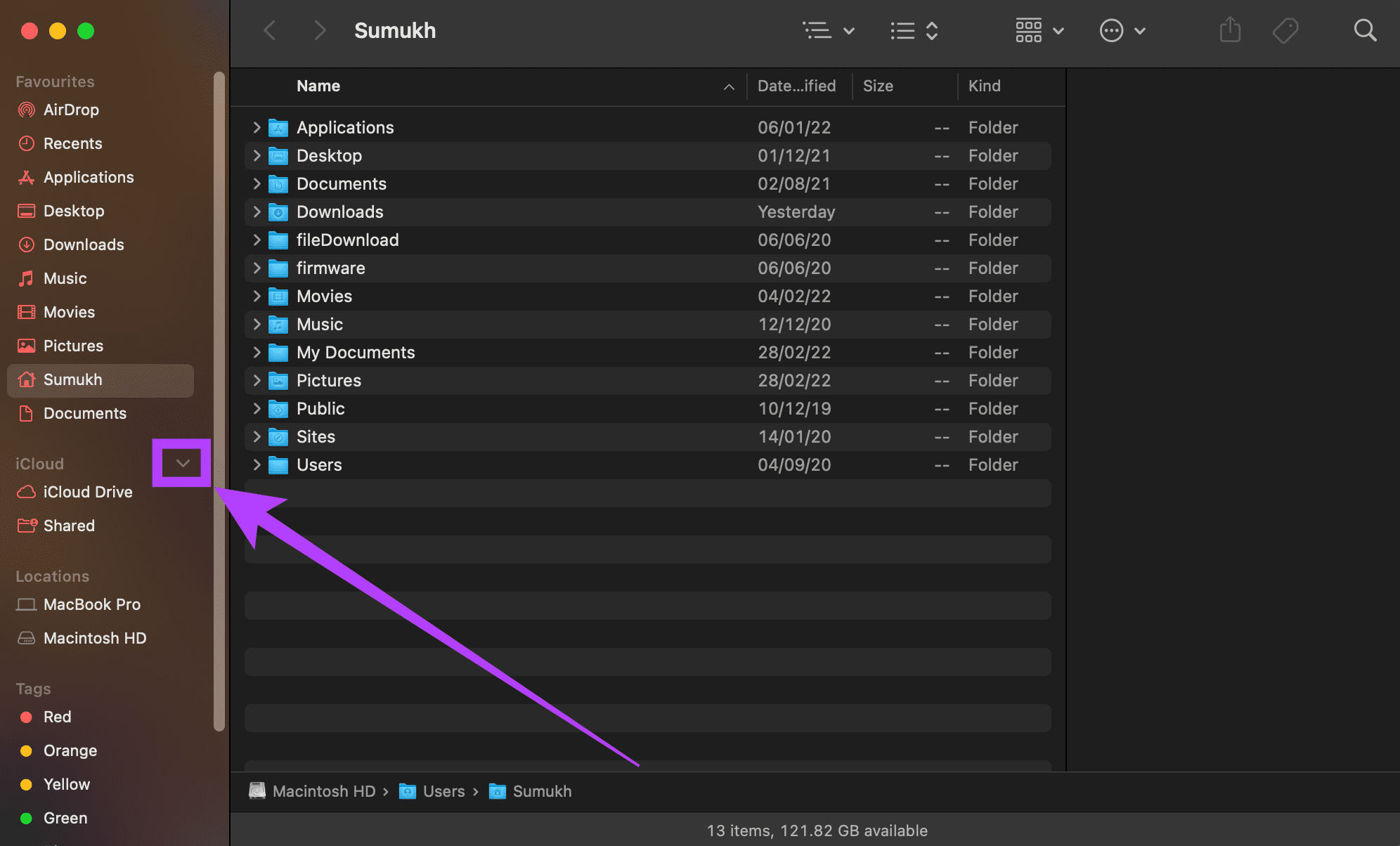 Hide missing options in sidebar