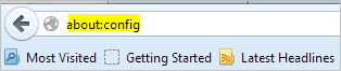 Firefox About Config