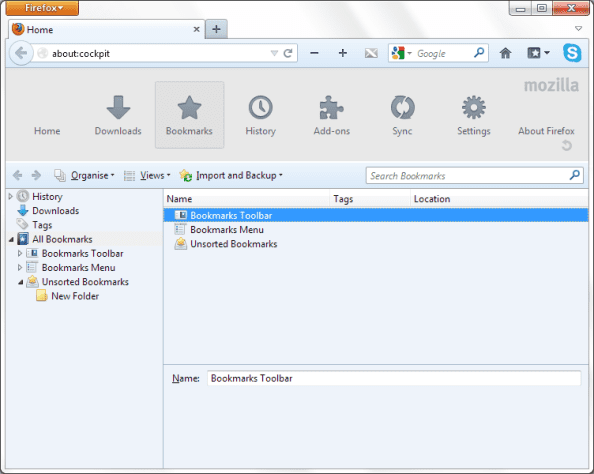 Firefox Bookmarks