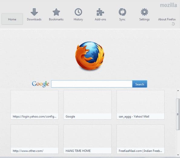 Firefox Cockpit Homepage