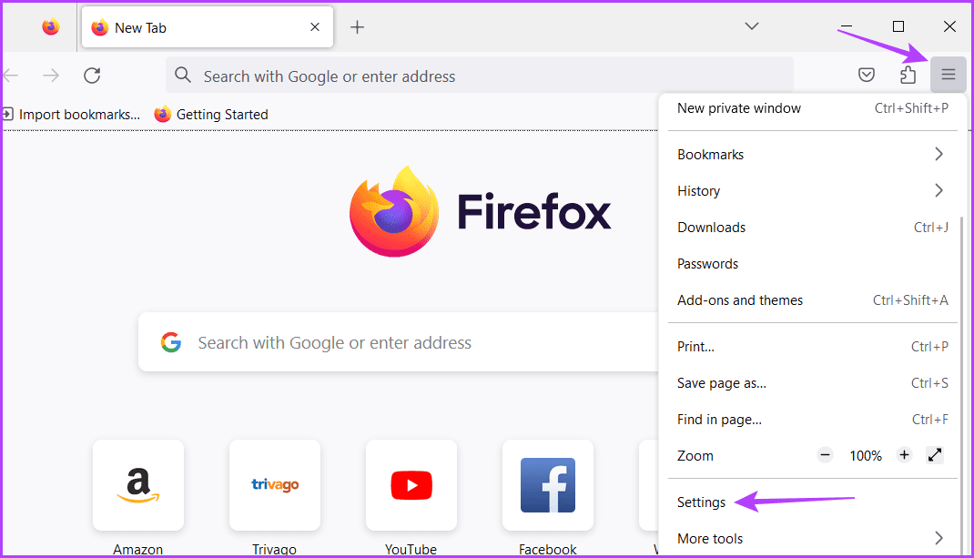 Firefox Settings
