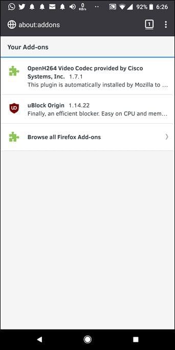 Firefox For Android Features 5B