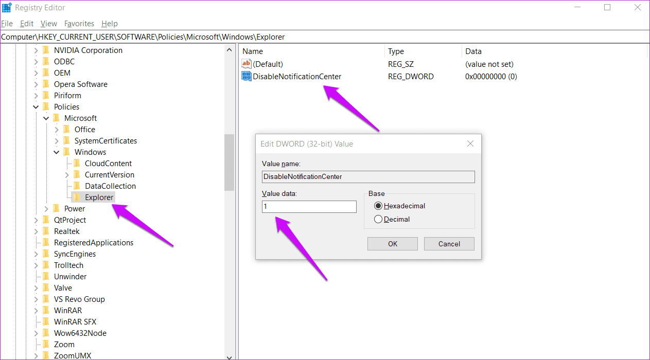 Fix Action Center Greyed Out on Windows 10 6