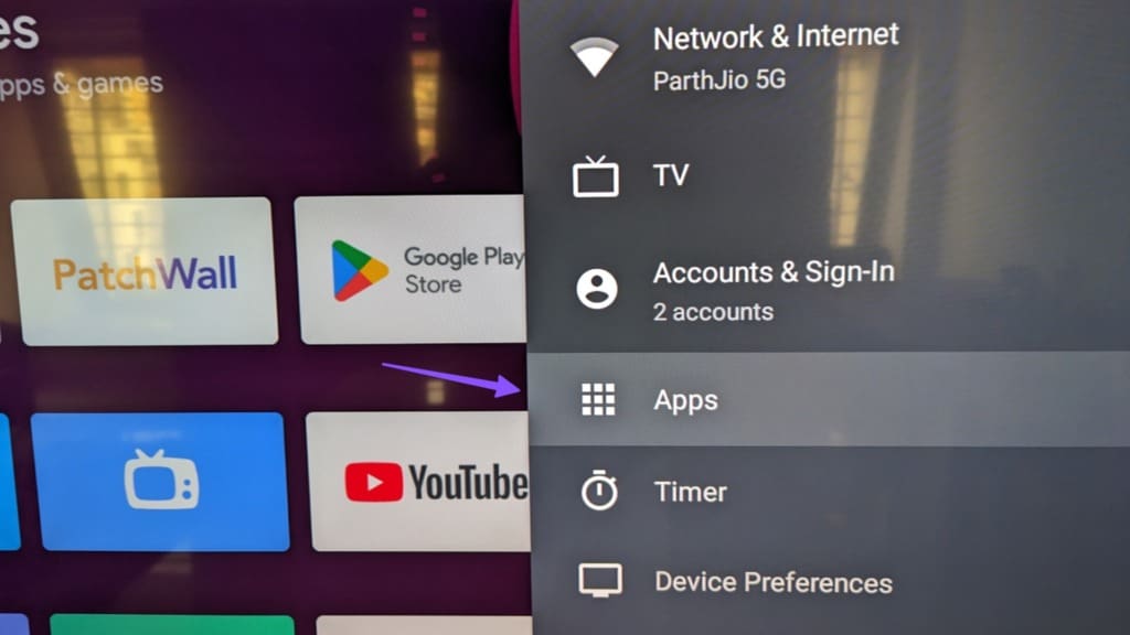 apps on Android TV