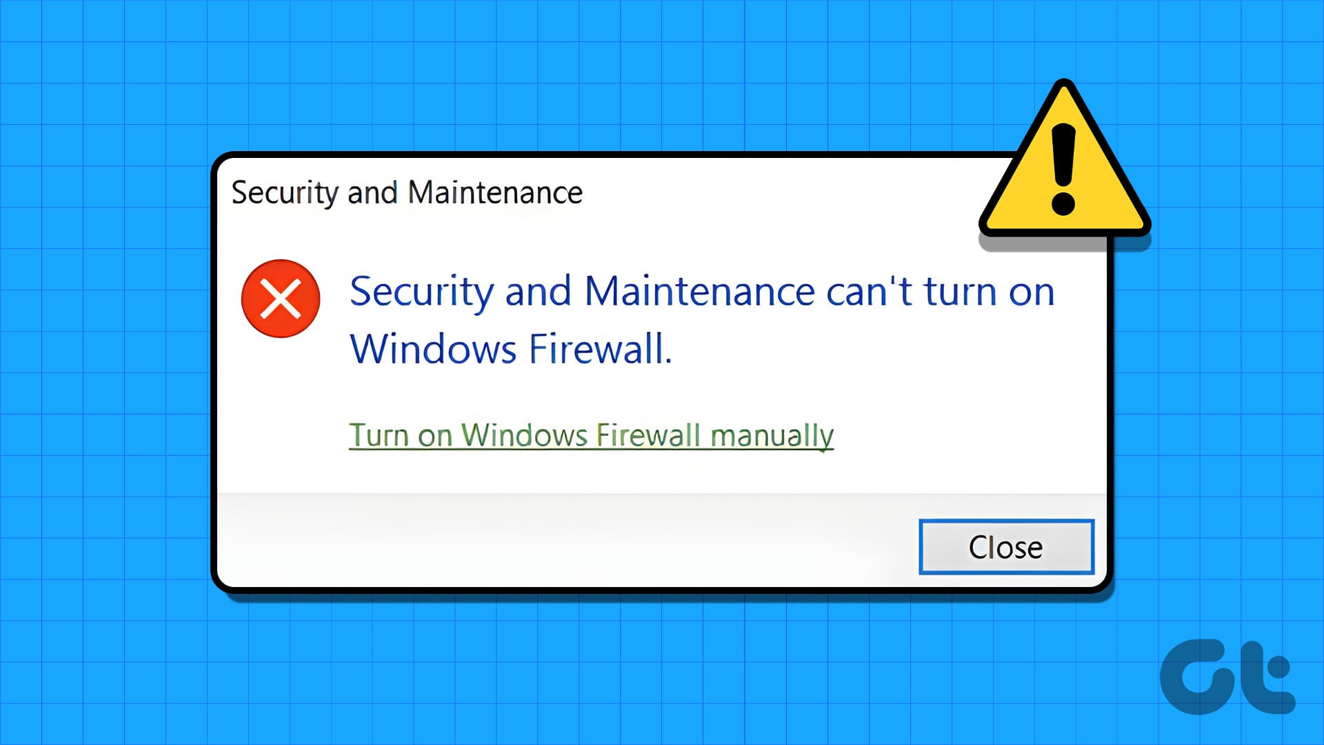 Fix Can't Turn on Windows Firewall
