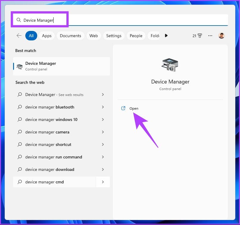 type Device Manager