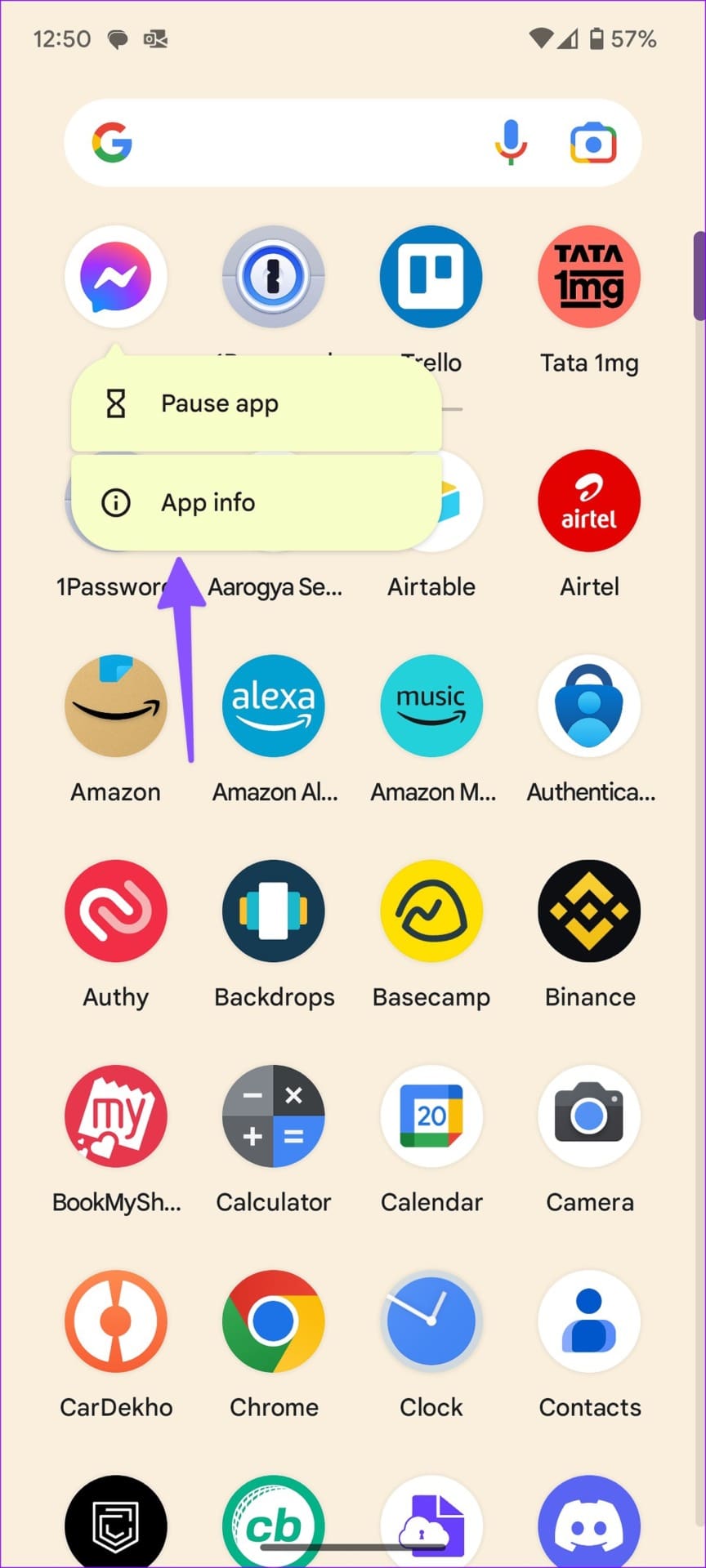 messenger app info