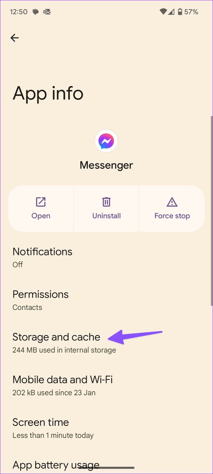 messenger storage