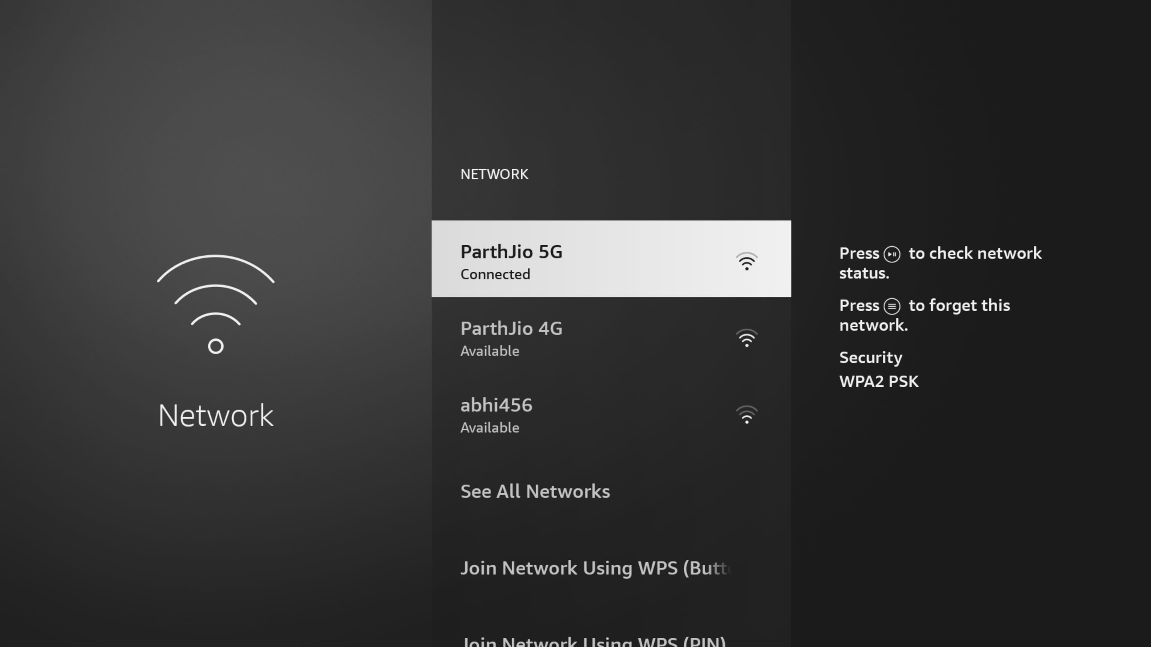Select Wi-Fi on Fire TV Stick