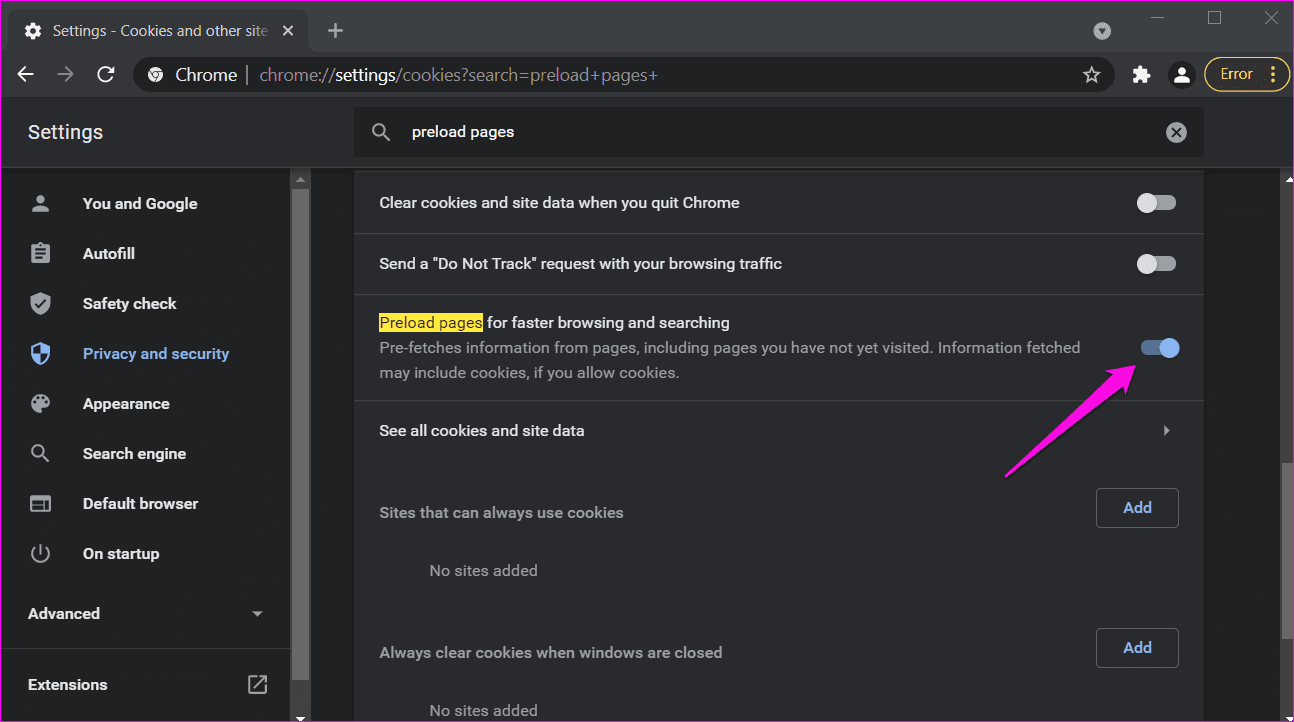 Fix Google Chrome Not Loading Pages in Windows 10 5