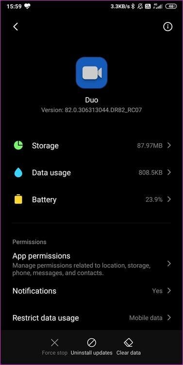 Fix Google Duo Not Working 7