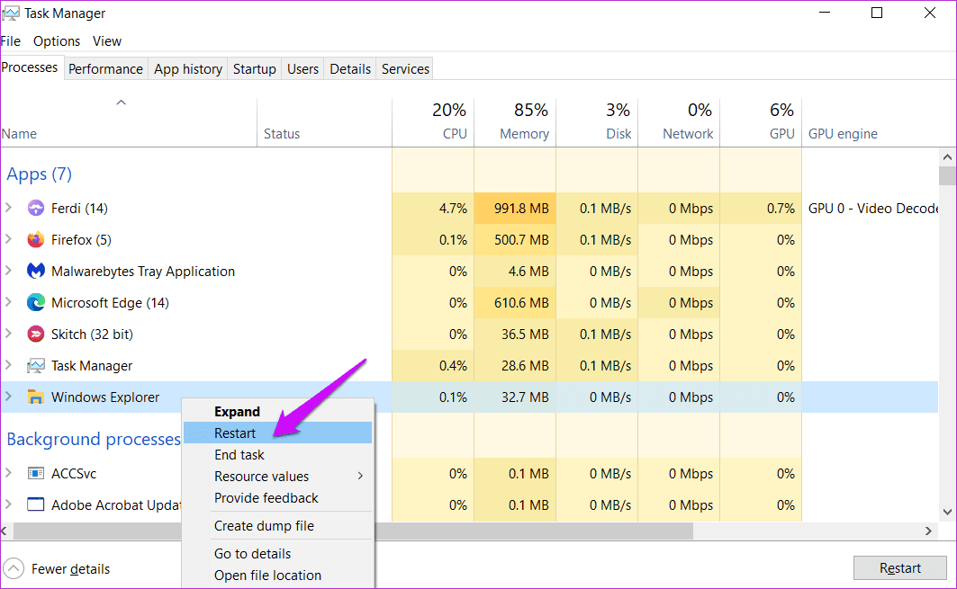 Fix Icon Not Showing in Taskbar on Windows 10 1