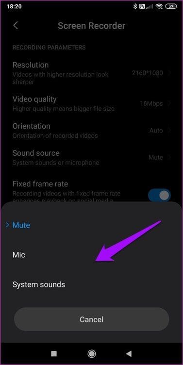 Fix MIUI Screen Recorder Has No Sound Error 3
