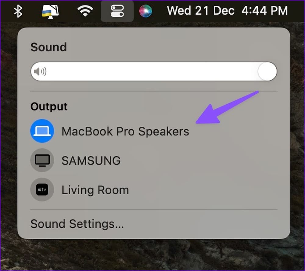 sound output on mac