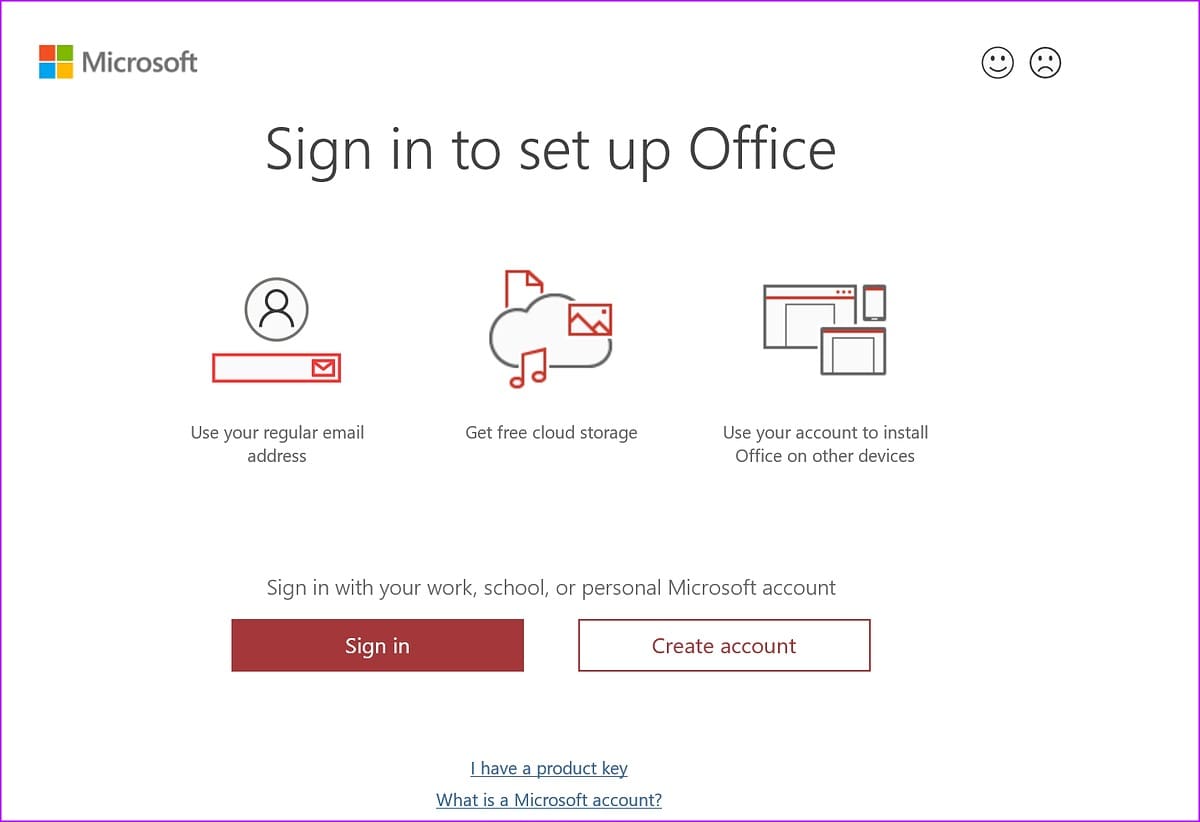 sign in with microsoft account
