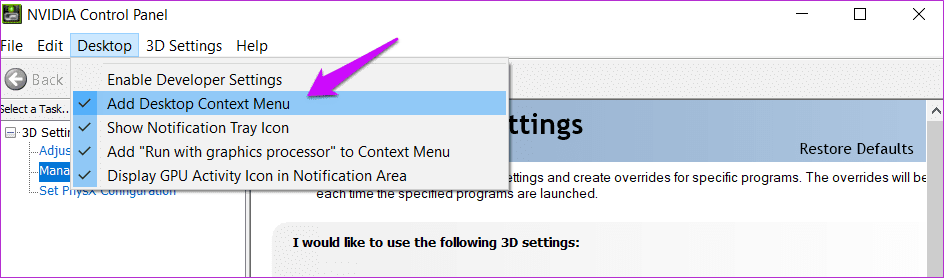 Fix Nvidia Control Panel Missing on Windows 10 3