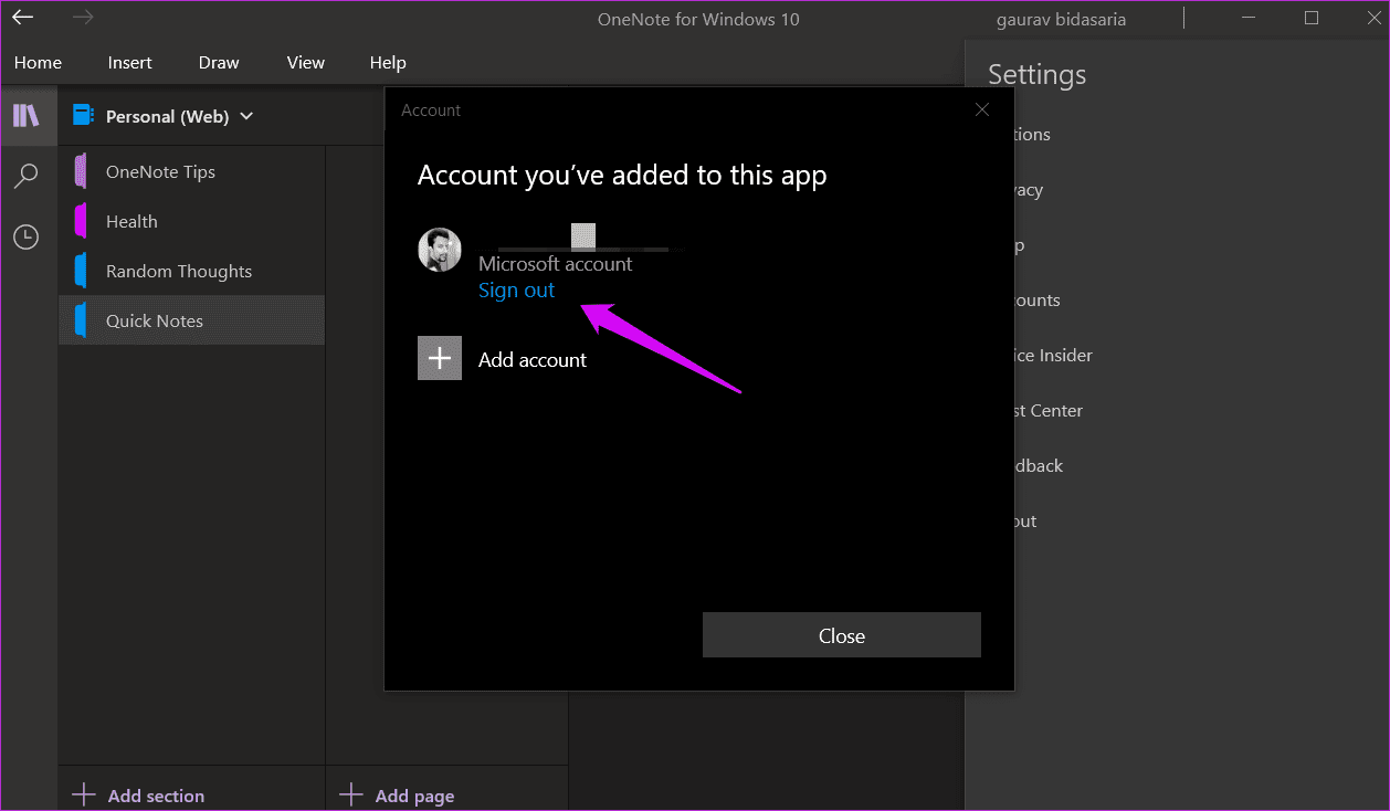 Fix One Note Wont Let Me Type Error on Windows 10 4