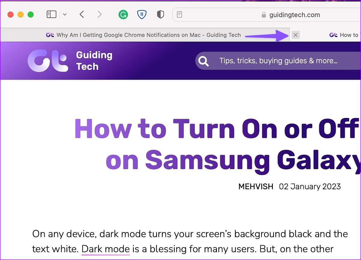 close tabs in Safari