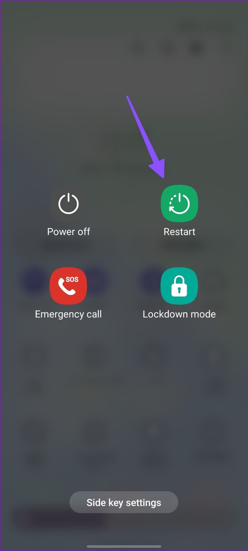 restart Samsung phone
