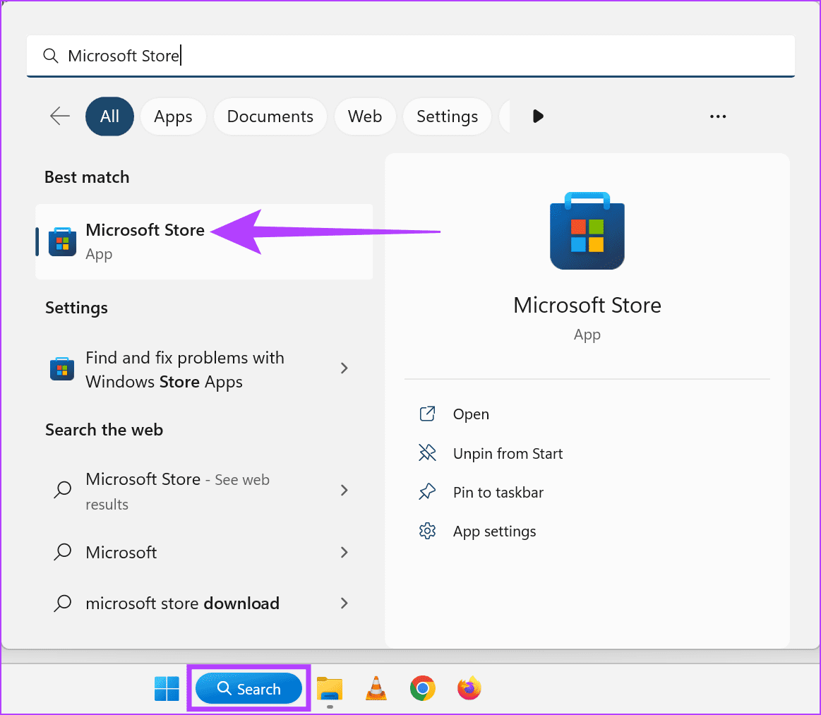 Open Microsoft Store