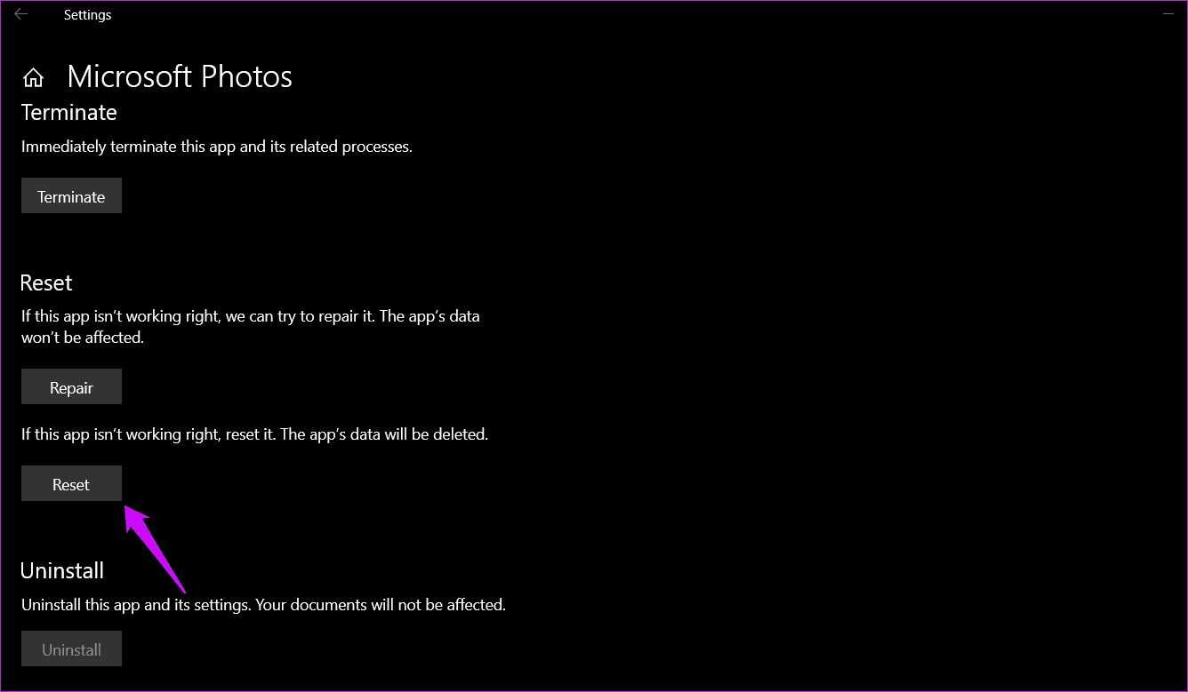 Fix Windows 10 Photos Black Screen Error 4