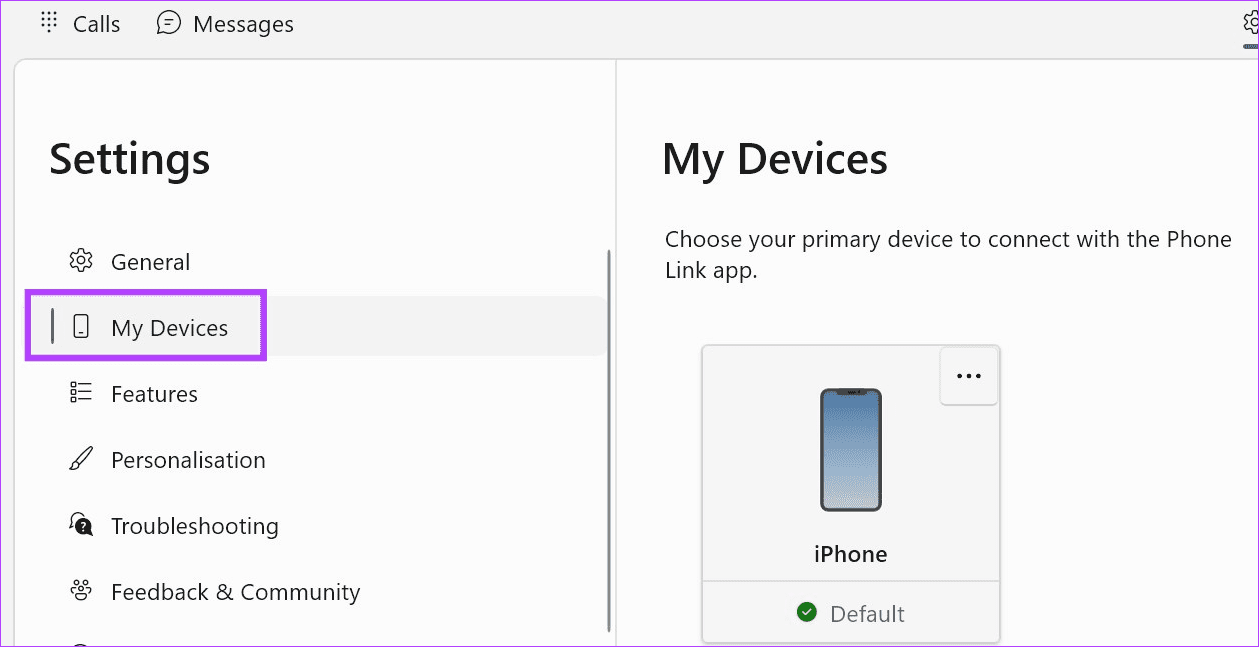 Click on My Devices