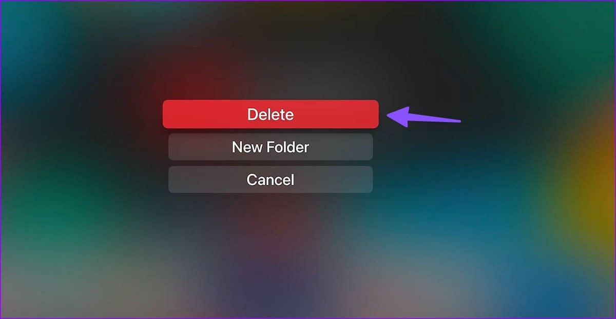 delete YouTube on Apple TV