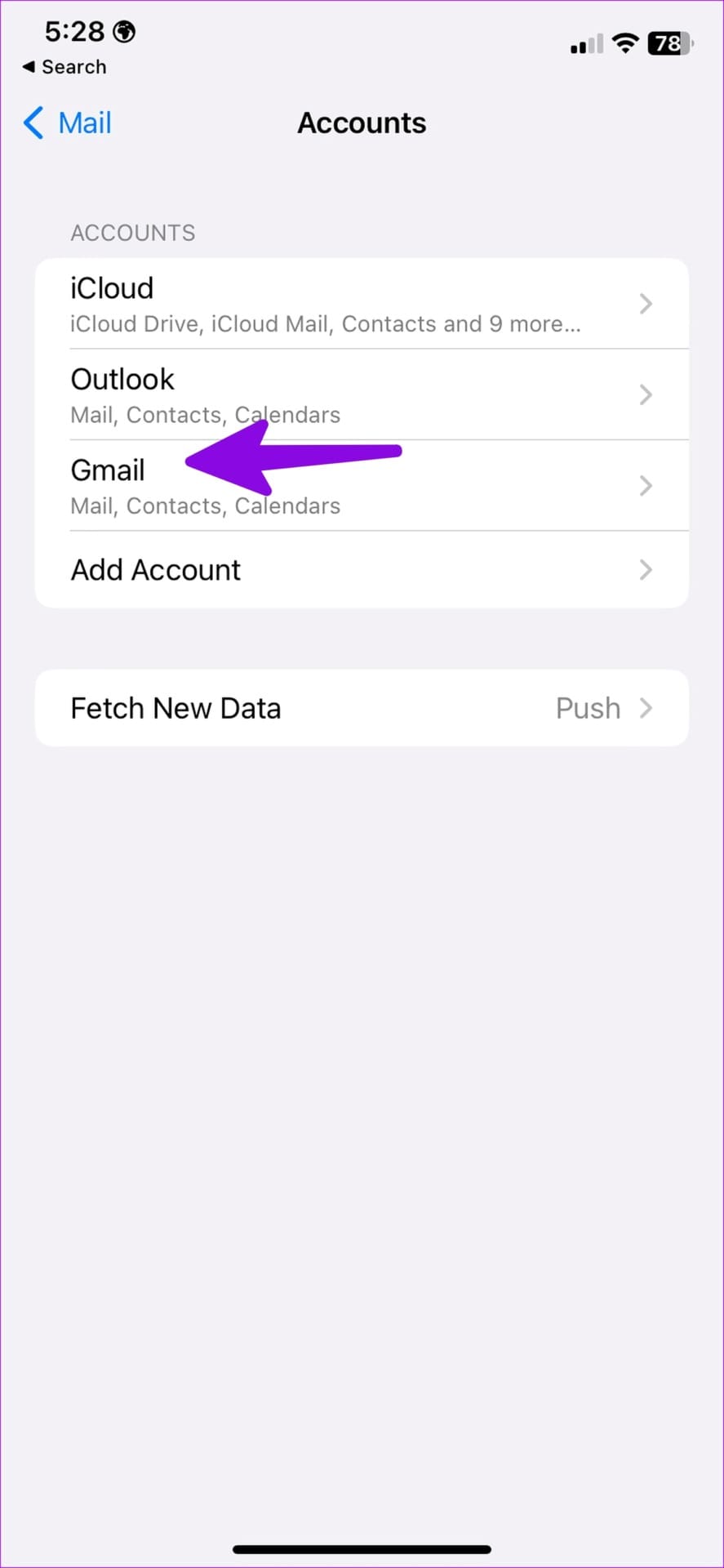 open existing account