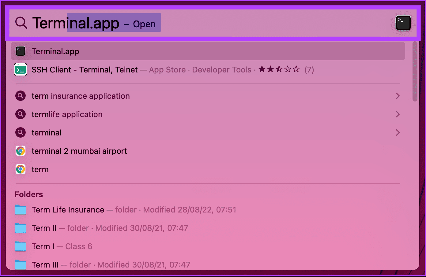 type Terminal