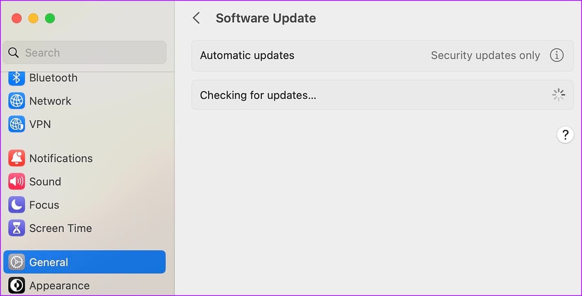 update macOS 