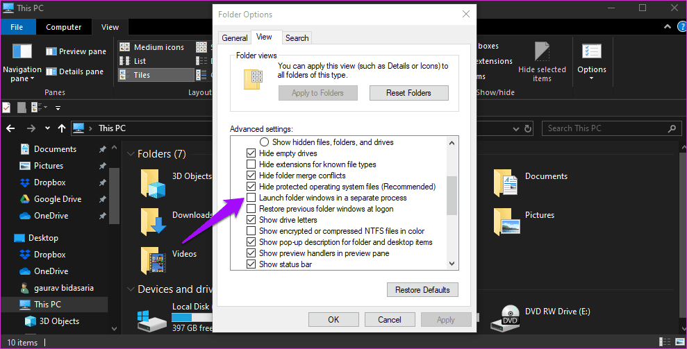 Fixes for Windows 10 File Explorer Is Slow 3