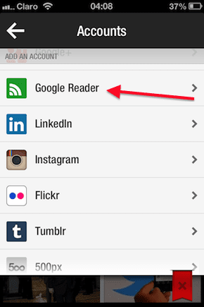 Flipboard Google Reader