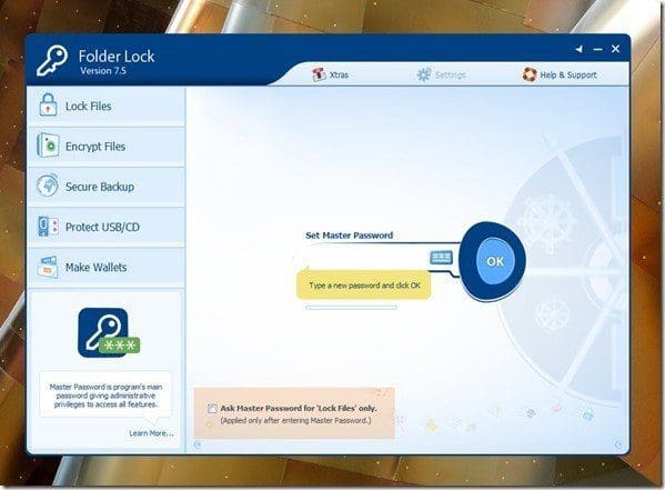 Folder Lock Master Password