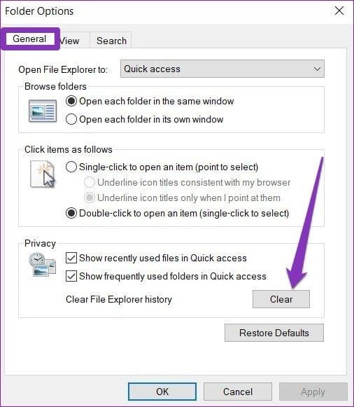 Folder Options