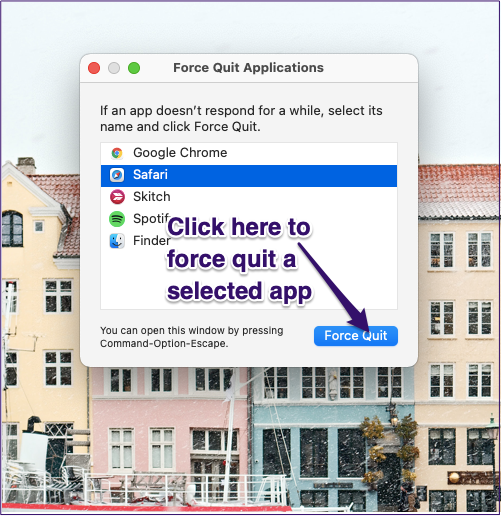 Force Quit on Mac